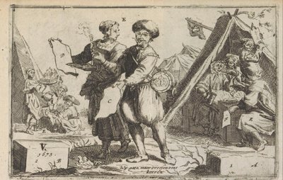 Stateční Batavians, 1673 Stateční Bataviers / Le vaillans Bataviers (název na objektu) od Anonymous
