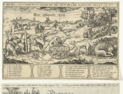Spící lev, 1567 The Sleeping Leew (název na objektu) od Anonymous