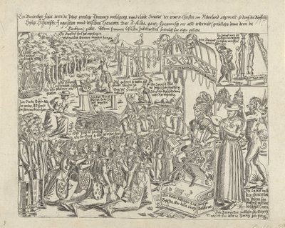 Trůn vévody z Alby, 1569 (kopie) od Anonymous
