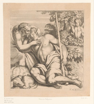 Diana a Endymion Obrazy v Palazzo Farnese v Římě (název série) od Anonymous