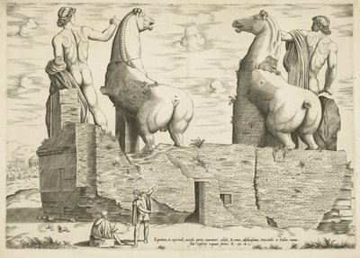 Dioskuren, van achteren gezien Mirror of Roman Magnificence (název série) od Anonymous