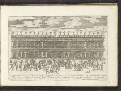 Fasáda z Biblioteca Marciana te Venetië Scènes uit het Venetiaanse leven (název série) Habiti d
