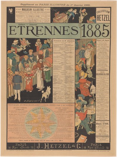 Seznam fondů J. Hetzela & Cie v Paříži Etrennes 1885 (název na objektu) od Anonymous