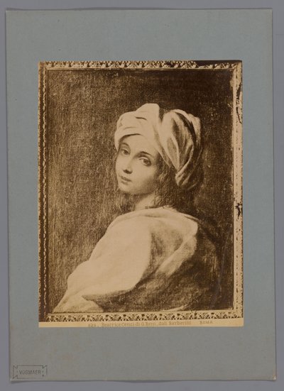 Fotoreprodukce malovaného portrétu Beatrice Cenci od Guida Reniho v Galleria Barberini v Římě Beatrice Cenci di G. Reni - Gall. Barberini (název na objektu) Roma (název série na objektu) od Anonymous