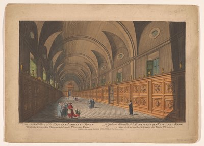 Galerie ve Vatikánské knihovně Nová galerie Vatikánské knihovny v Římě / La Galarie Nouvelle de la Bibliotheque Vaticane a Rome (název na objektu) od Anonymous