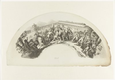Zajetí Manuela de Godoy francouzskými jednotkami v Madridu 19. března 1808 Snímek 19. de Marzo de 1808. A Aranjuez. Caida y Prision del Principe de la Paz (název na objektu) od Anonymous