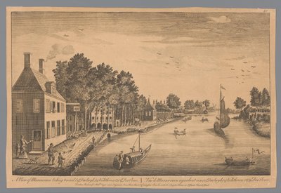 Gezicht op Maarseveen A View of Maarseveen looking toward (1) Daelwyk (2) Vechthoven (3) & Den Oever / Vüe de Maarseveen regardant vers (1) Daelwyk (2) Vechthoven et (3) Den Oever (title on object)   1362528   cs       czech Successfully Translated  Origin od Anonymous