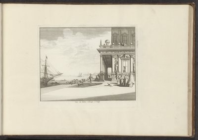 Pohled na Palazzo Collina v Benátkách Vue du Palais Collina a Venise (název na objektu) Paláce a památky v Benátkách, Livornu, Neapoli a Římě (název série) od Anonymous