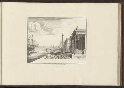 Pohled na Palazzo del Nunzio Pontificio v Benátkách Palais du Nonce à St. Francesco della Vigna à Venise (název na objektu) Paláce a památky v Benátkách, Livornu, Neapoli a Římě (název série) od Anonymous