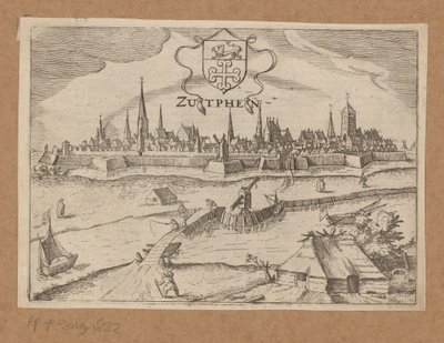 Pohled na Zutphen z druhé strany IJssel Zutphen (název na objektu) od Anonymous