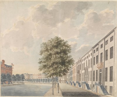 Pohled na Herengracht na Spiegelstraat od Anonymous