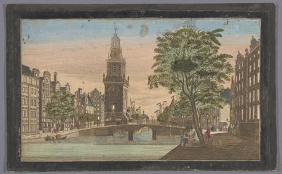 Pohled na Jan Roodenpoortstoren v Amsterdamu od Anonymous