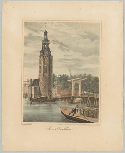 Pohled na Montelbaanstoren v Amsterdamu Mont Albans Tooren (název na objektu) Tváře šesti hlavních věží města Amsterdamu. 2. Cahier (název série) od Anonymous