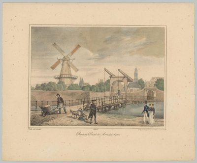 Pohled na Raampoort v Amsterdamu Window Gate v Amsterdamu (název na objektu) Tváře šesti hlavních bran města Amsterdamu. 1st Cahier (název série) od Anonymous