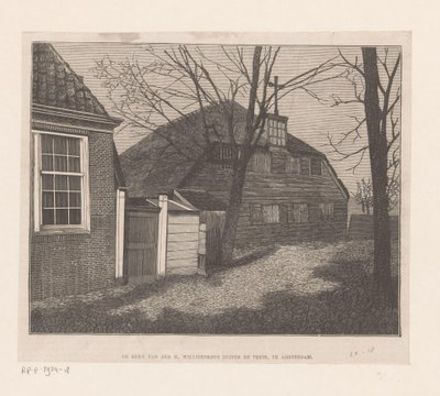 Pohled na Sint-Willibrorduskerk mimo Veste v Amsterdamu Kostel sv. Willibrorda mimo Veste, v Amsterdamu (název na objektu) od Anonymous