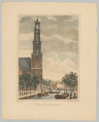 Pohled na Westertoren v Amsterdamu Wester Toren v Amsterdamu (název na objektu) Tváře šesti hlavních věží města Amsterdamu. 2. Cahier (název série) od Anonymous