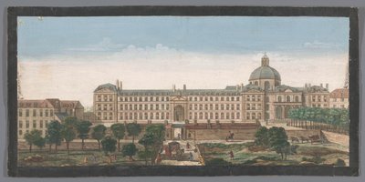 Pohled na Hôpital de la Salpêtrière v Paříži Vue de l