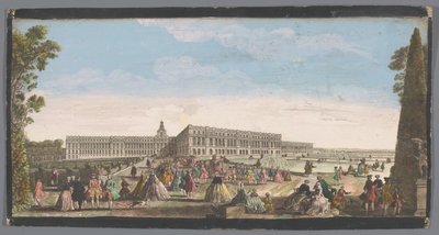 Pohled na palác ve Versailles ze zahrady Vue du Chateau de Versailles (název na objektu) od Anonymous