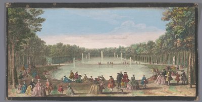 Pohled na Île Royale v zahradě Versailles L
