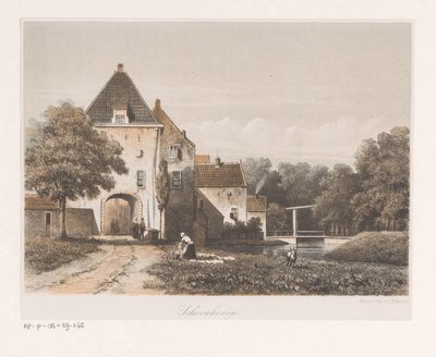 Pohled na městskou bránu Schoonhoven Schoonhoven (název na objektu) od Anonymous