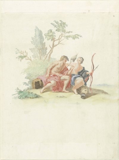 Herkules v Omphale od Anonymous