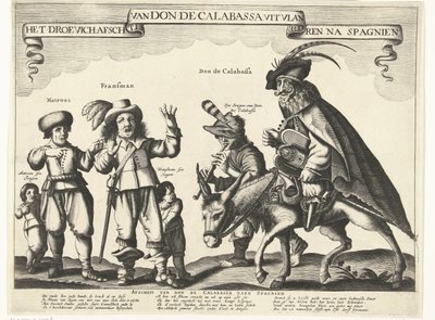 Smutné rozloučení Dona de Calabassa z Flander a návrat do Španělska, 1646 Droevich Loučení s Donem de Calabassa z Flander po Spagnienovi (název na objektu) od Anonymous