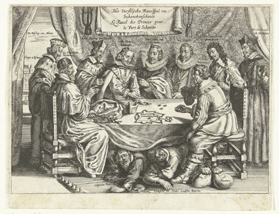 Hra pro Schenckenschans, 1635-1636 The Vorstelijcke Ravelspel om Schenckenschants / Le Ravel des Princes pour le Fort de Schentks (název na předmětu) od Anonymous