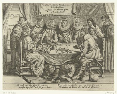 Hra pro Schenckenschans, 1635-1636 The Vorstelijcke Ravelspel om Schenckenschants / Le Ravel des Princes pour le Fort de Schentks (název na předmětu) od Anonymous