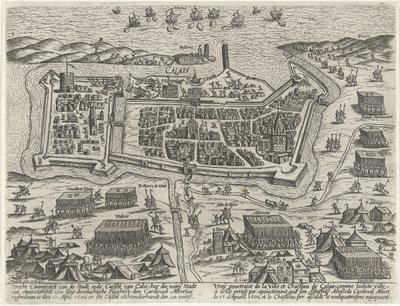 Zajetí Calais arcivévodou Albrechtem, 1596 od Anonymous