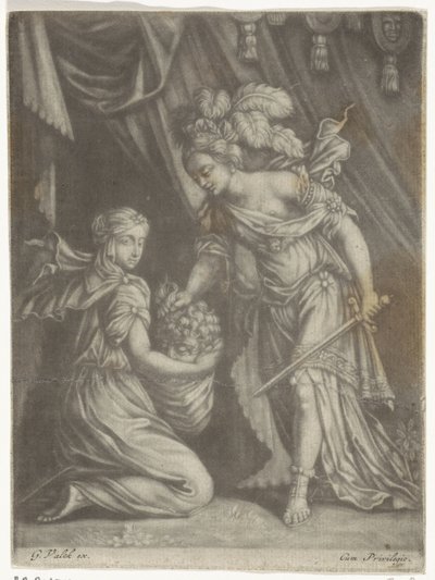 Judith s hlavou Holoferna od Anonymous