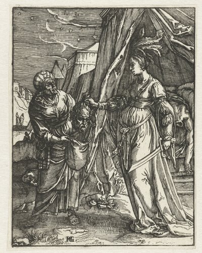 Judith s hlavou Holoferna od Anonymous
