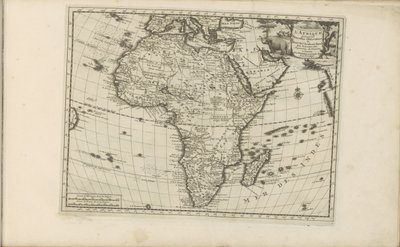 Kaart van Afrika Afrika, podle nových pozorování Messieurs de l
