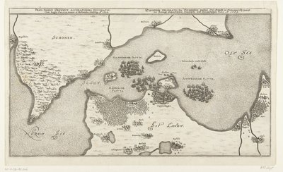Kaart van de zeeslag tussen de Zweedse en Deense vloten in de Belt, 1644 Nejpřesnější mapa dánského Orsundtského průlivu s králem Švédska, Dánska a Holandska classibg. Ao. 1644 (název na objektu) Průsmyky Eigentliche Delineatio des Berumpten Or. Sündt v De od Anonymous