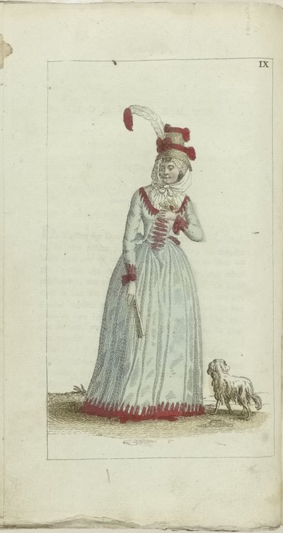 Kabinet módy a vkusu 1791, pl. IX od Anonymous