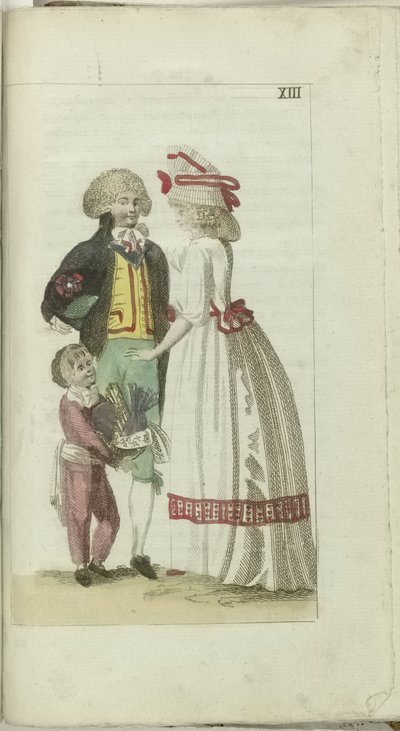 Kabinet módy a vkusu 1791, pl. XIII od Anonymous