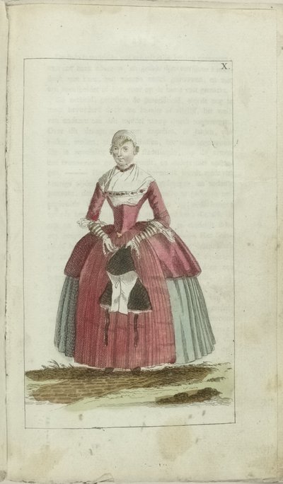 Kabinet módy a vkusu 1791, pl. X od Anonymous