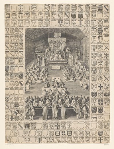 Karel I. zahajuje zasedání parlamentu, 1628 od Anonymous