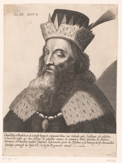 král David Il Re David. (název na objektu) Portréty králů (název série) od Anonymous