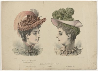 Le Journal des Modistes, 1-11-1892, No. 1916: Modes de Julia Coll (...) od Anonymous