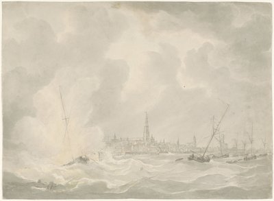Výbuch lodi Jana van Speijka, 1831 od Anonymous