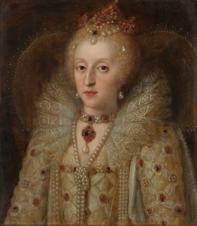 Portrét Alžběty I., anglické královny, 1550-99 od Anonymous