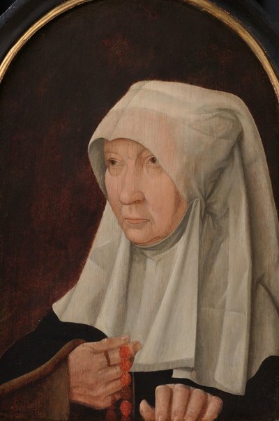Portrét Jacominy Claesdr van Ruyven (zemřel 1509), manželky Arent Franckensz van der Meer od Anonymous