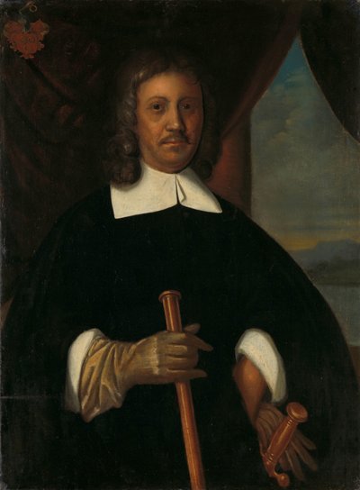 Portrét Jana van Riebeecka (1619-77). Velitel mysu Dobré naděje a Malacca a tajemník nejvyšší vlády Batavie od Anonymous