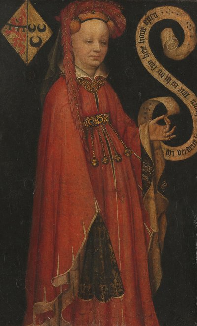 Portrét Lysbeth van Duvenvoorde Portrét Lysbeth van Duvenvoirde (?-1472) od Anonymous