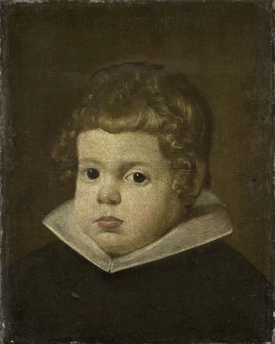 Portrét asi tříletého chlapce, možná prince Balthasara Carlose, syna španělského krále Filipa IV od Anonymous