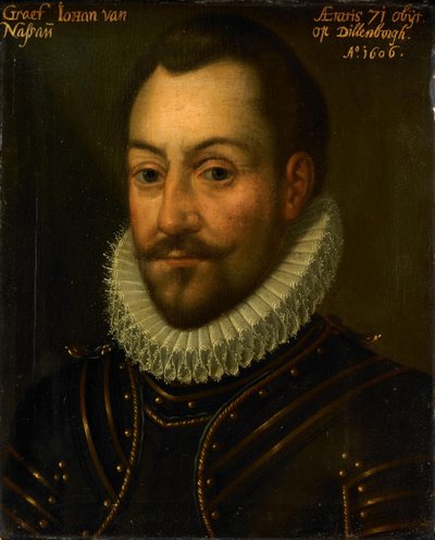 Portrét neznámého hraběte nebo důstojníka, možná hraběte Jana Starého z Nassau nebo Ludvíka z Nassau od Anonymous