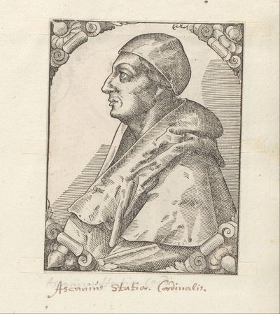 Portrét van Ascanio Sforza od Anonymous