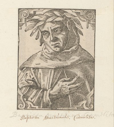 Portrét van Baptista Mantuan od Anonymous