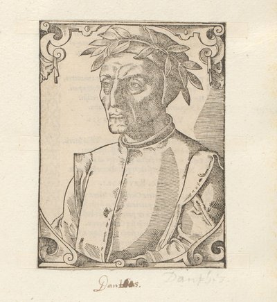 Portrét van Dante Alighieri od Anonymous