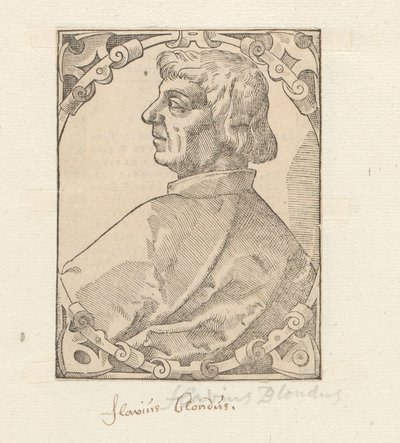 Portrét van Flavio Biondo od Anonymous